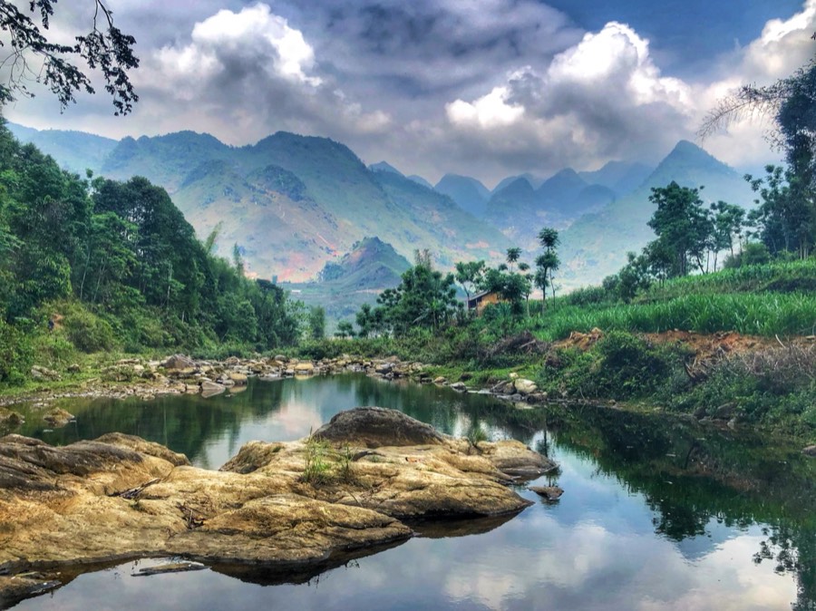 mountain river valley